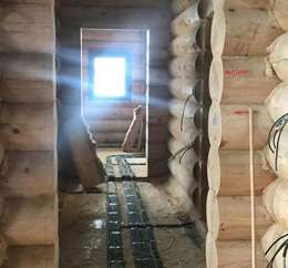 Электромонтажные работы в деревянных домах